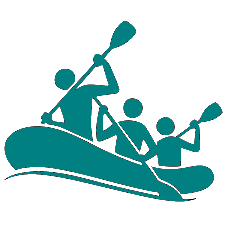 Whitewater rafting logo